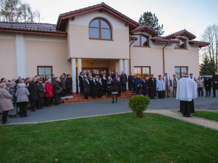 Odsłonięcie tablicy upamiętniającej ks. Mamicę